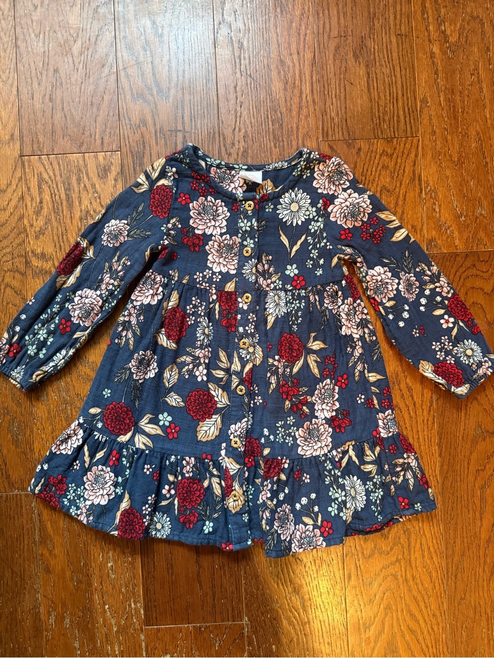 100% Cotton Floral Toddler Dress